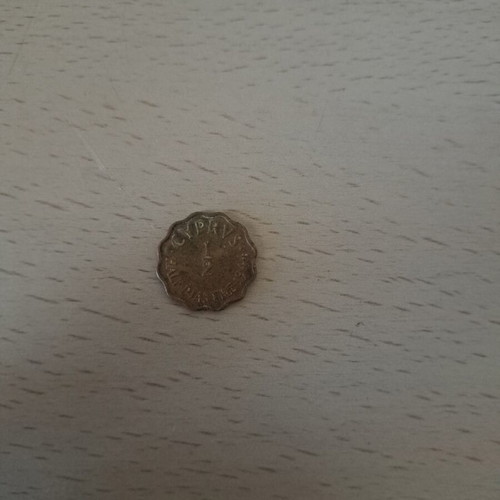 Cyprus 1/2 Piastre 1949 vintage coin like new
