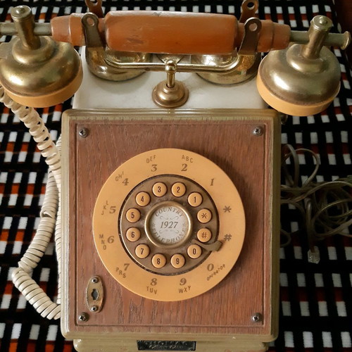Vintage telephone used, retro 1927 type THOMAS Collector's Edition 1993