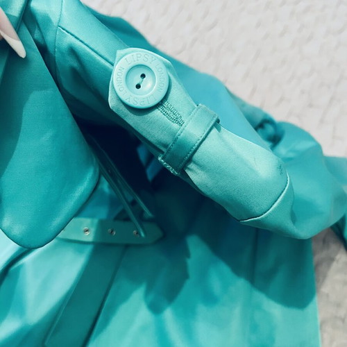 Turquoise satin coat medium new Lipsy London