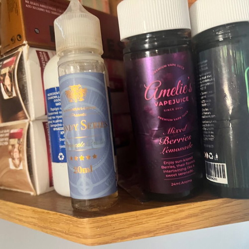 Ready-to-use electronic cigarette vape juices, 3 fruity flavors