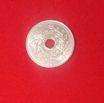 Denmark 25 Ore Coin used