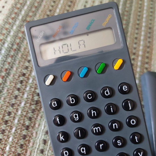 Vintage pocket translator Fanfare from the 1980s
