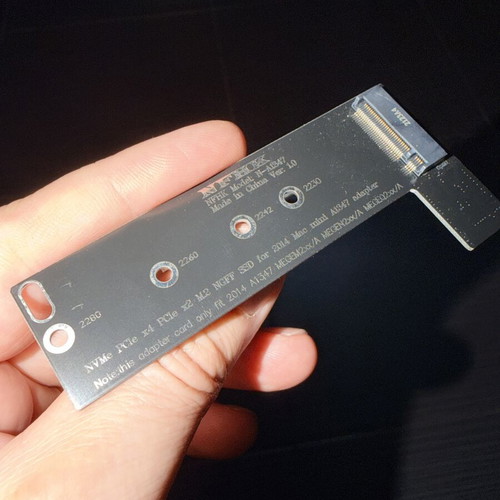 Mac Mini M.2 NVMe SSD Adapter for Late 2014 Model new