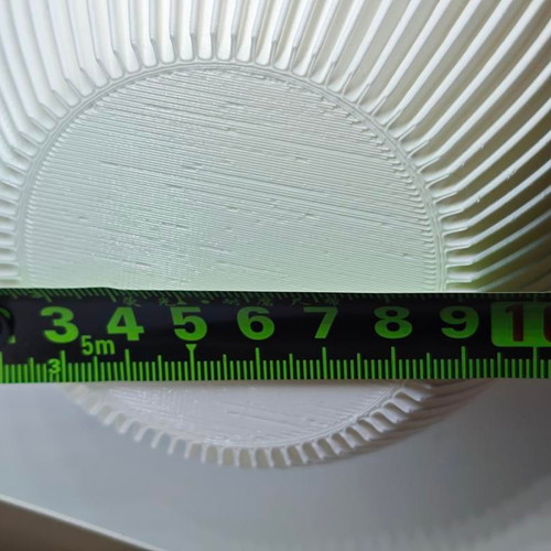 Modern white 3D printed vase like new with organic design