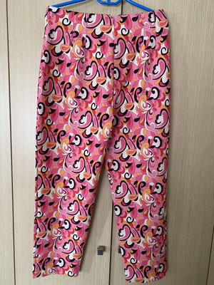 Zara women's pants size L with retro pattern like new