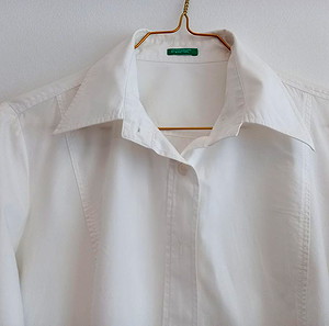 Κλασικό λευκό πουκάμισο Benetton
