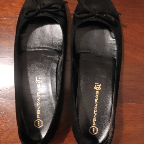 Pentavras black ballerinas size 38 used