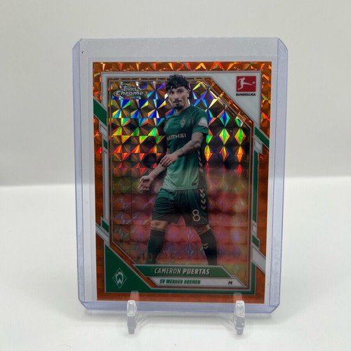 Topps Chrome Bundesliga Cameron Puertas Orange card like new