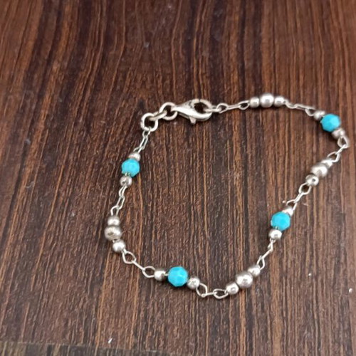 Bracelet with blue stones like new, ideal for summer