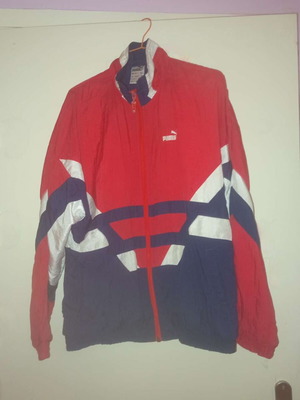 Puma vintage jacket unisex size M red like new