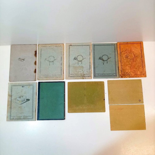 Deposit books used, pack of 10, 1930s & 1940s