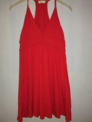 Anel short red airy dress size S like new