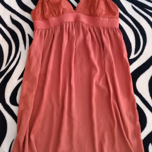 Etam women's nightgown like new, orange with soft padding