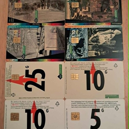 Dutch phone cards used, lot of 48 different