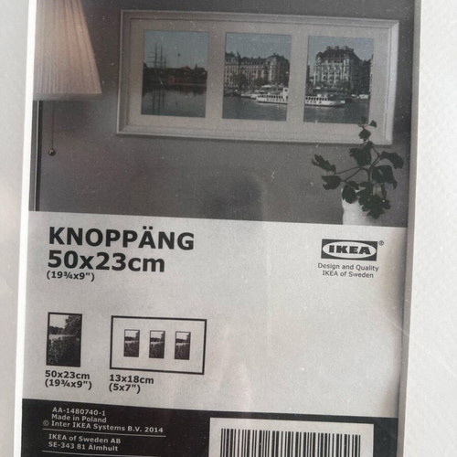 White frame new for three photos IKEA