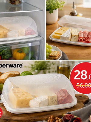 Tupperware Smart Large Cheese Container new