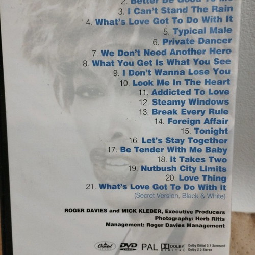 Tina Turner Simply The Best DVD used, rock
