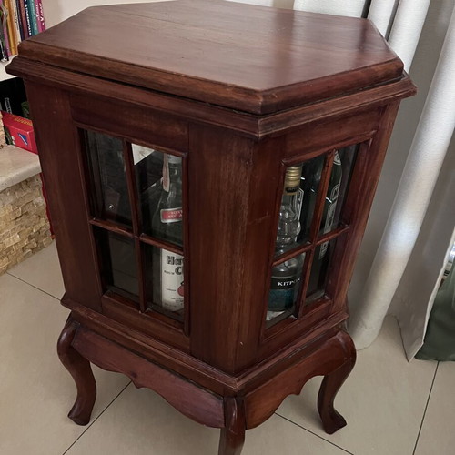 Wooden mini bar table used