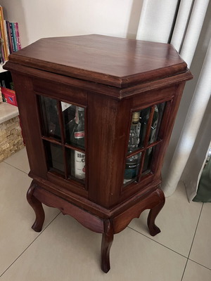 Wooden mini bar table used