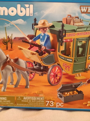 Playmobil Western Stagecoach like new, collectible