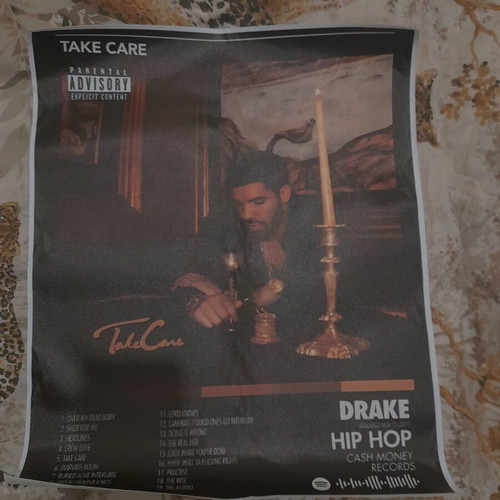 Drake Poster music album Take Care like new 40 × 50 cm