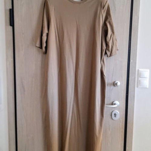 Maxi summer dress like new, size M/L, beige cotton