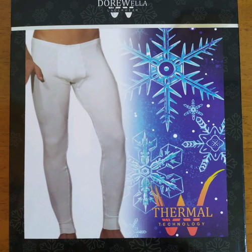 Dorewella men's thermal pants new, black and grey