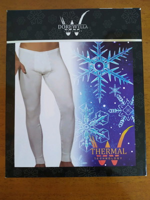 Dorewella men's thermal pants new, black and grey