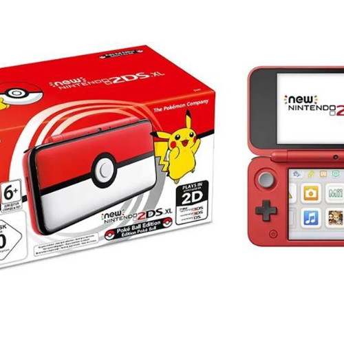 Nintendo New 2DS XL console Pokeball Special Edition used