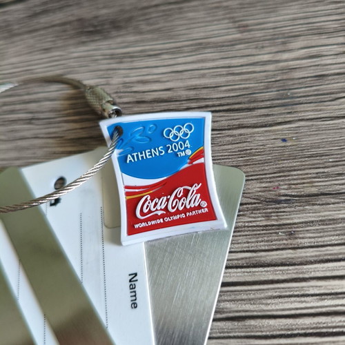 Luggage Tag Athens 2004 Coca-Cola collectible, like new