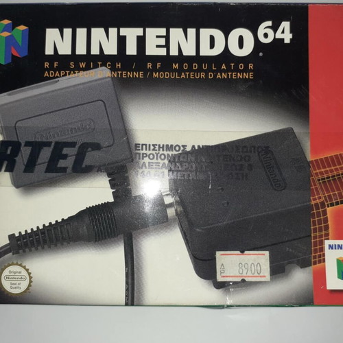 Adapter original RF switch/modulator Nintendo 64 new collectible