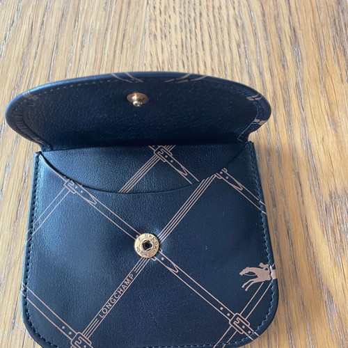Longchamp wallet new, soft leather coin purse black and brown