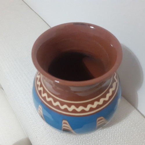 Ceramic folk art vase used