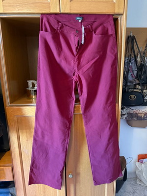 Burgundy pants very elastic new, size XXXL