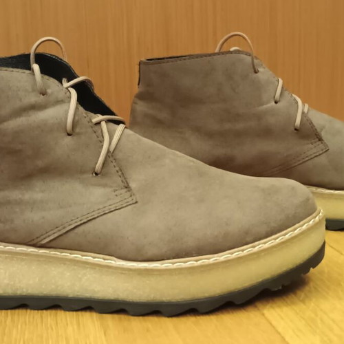 Suede ankle boots new, beige and brown, size 40