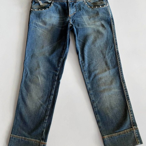 Galliano denim pants used, three-quarter length, size 29/43