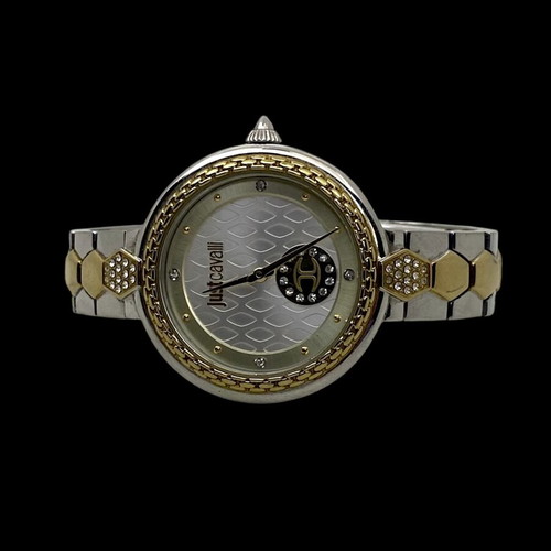Just Cavalli women's watch 32mm like new, yellow and silver