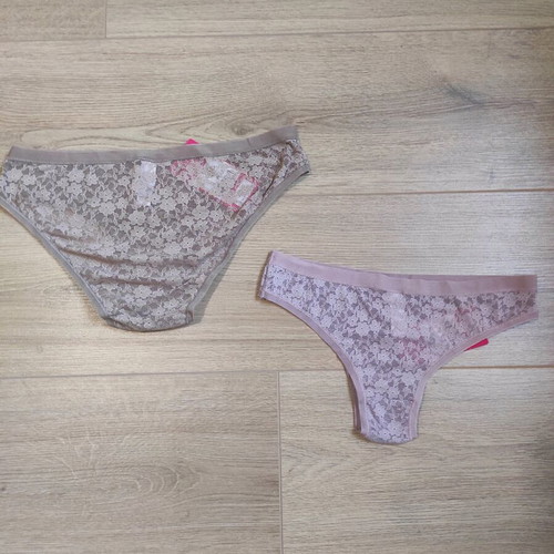 Penti lingerie set new with gift pink slip, lace