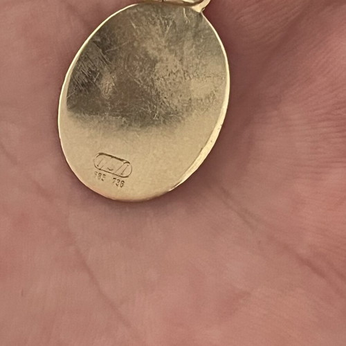 Gold 14k Zodiac Pendant used with hallmark