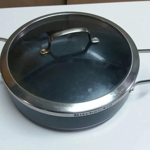 Kitchen Aid stainless steel tava used 30x30x10 cm
