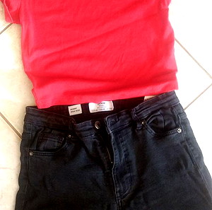 Γυναικείο σετ παντελόνι με top. Bershka, medium