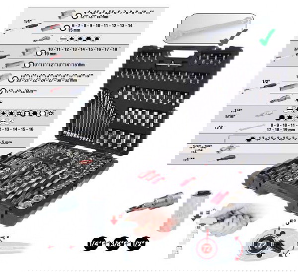 Σέτ γερών 216 τεμαχίων 2061N