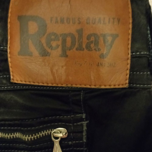 Replay short shorts size 30 like new, black, thin elastic fabric