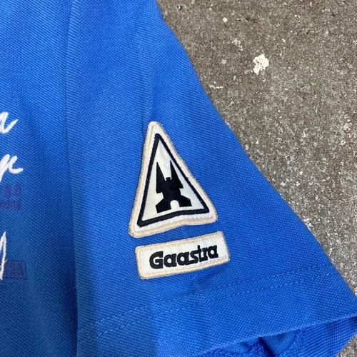 Gaastra Polo shirt M blue with Waterpoort Sneek sleeve detail