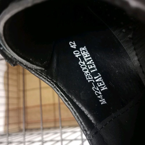 Leather men's shoes scarponia size 42 like new, black