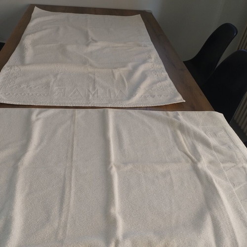 Towel set pack with 1 body towel and 3 face towels, cotton, unused