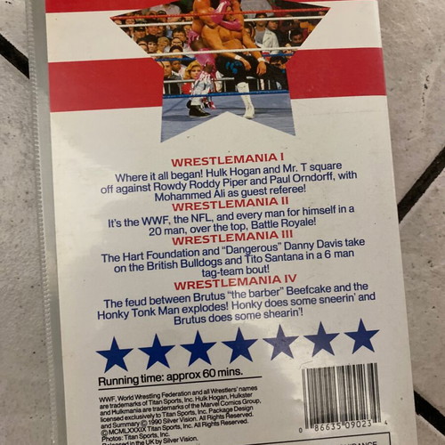 WWF Greatest Matches VHS used, authentic original tape 1990