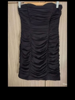 Φόρεμα H&M σαν καινούργιο, κοντό μαύρο με σιλικόνη στο στήθος