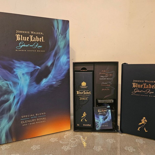 Johnnie Walker Glenury Royal Ghost & Rare Blue Label miniature set new