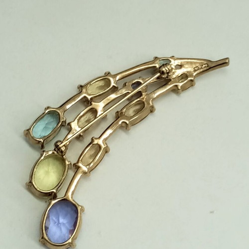 Monet vintage brooch zircon like new